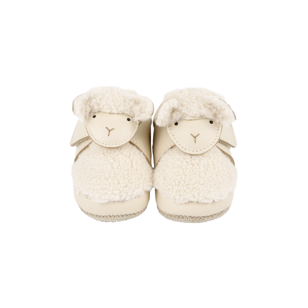 Matijn Sneakers | Lammy | Cream Leather