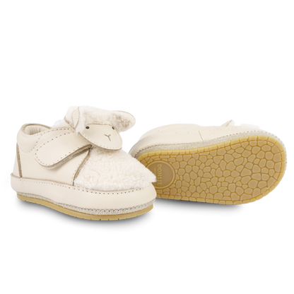 Matijn Sneakers | Lammy | Cream Leather