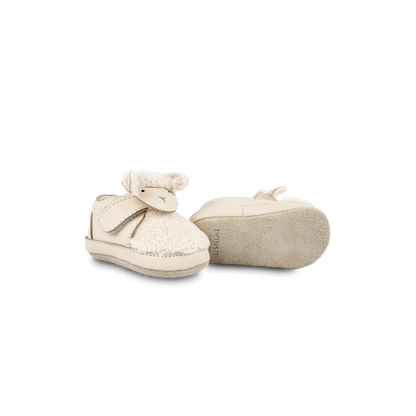 Matijn Sneakers | Lammy | Cream Leather