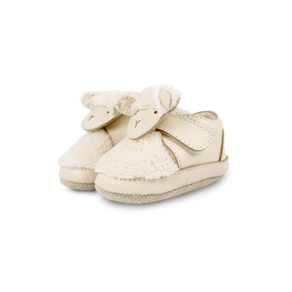 Matijn Sneakers | Lammy | Cream Leather