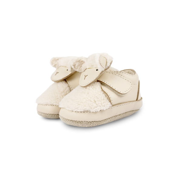 Matijn Sneakers | Lammy | Cream Leather