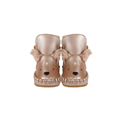 Smikki Booties | Deer | Clay Metallic Leather