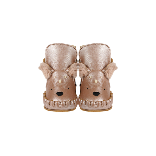 Smikki Booties | Deer | Clay Metallic Leather