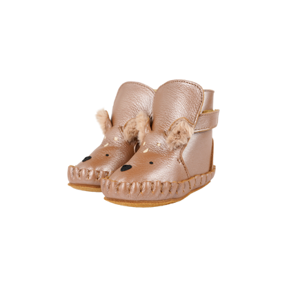 Smikki Booties | Deer | Clay Metallic Leather