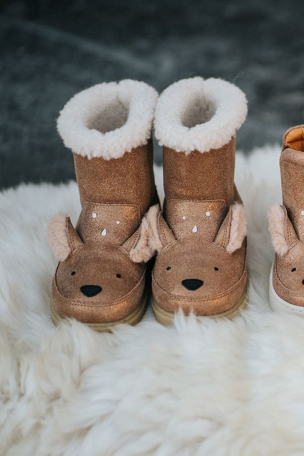 Smikki Booties | Deer | Clay Metallic Leather