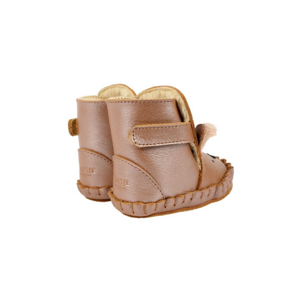 Smikki Booties | Deer | Clay Metallic Leather