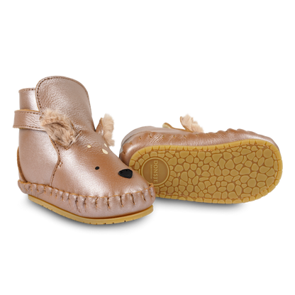 Smikki Booties | Deer | Clay Metallic Leather