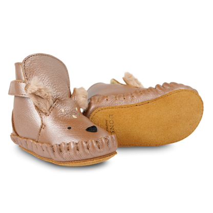 Smikki Booties | Deer | Clay Metallic Leather