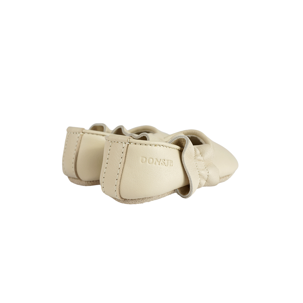 Audrie Ballerinas | Cream Leather