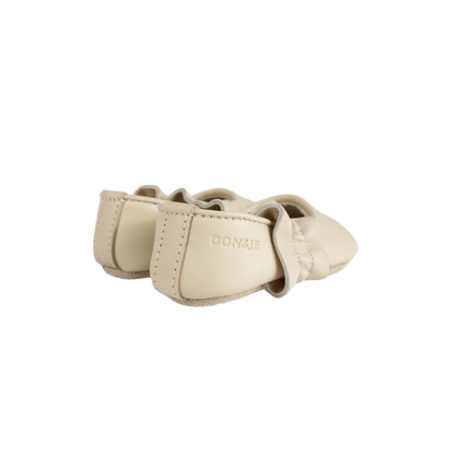 Audrie Ballerinas | Cream Leather