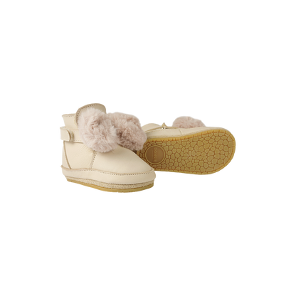 Amrini Booties | Ivory Classic Leather