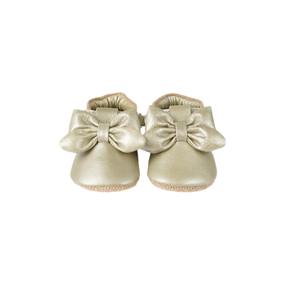 Celie Shoes | Champagne Metallic Leather