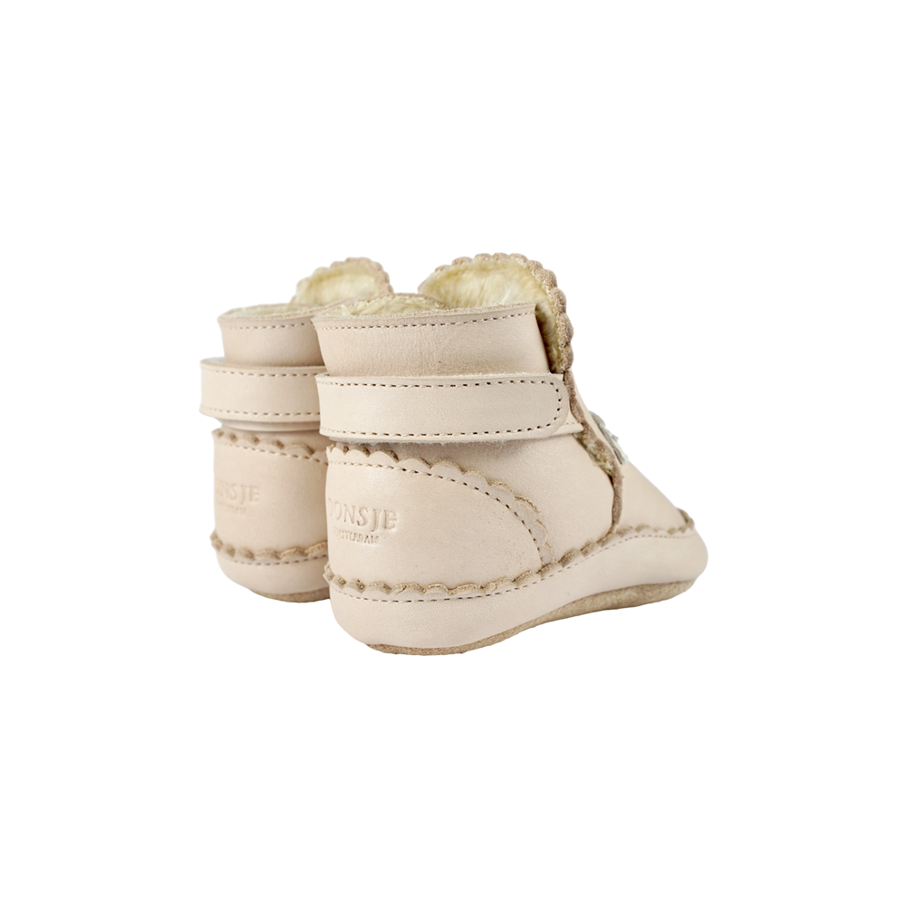 Niv Booties | Swan | Powder Metallic Nubuck