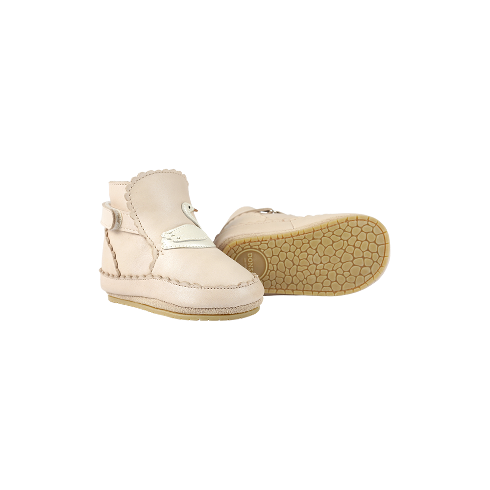 Niv Booties | Swan | Powder Metallic Nubuck