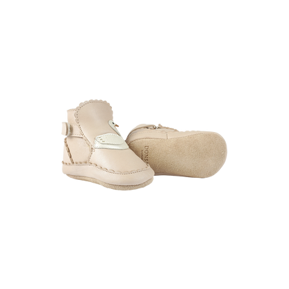 Niv Booties | Swan | Powder Metallic Nubuck
