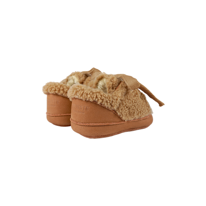 Rije Sneakers | Light Maple Curly Faux Fur