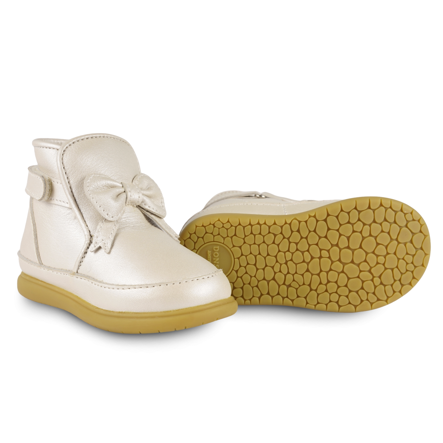 Cemilla Shoes | Off White Metallic Leather