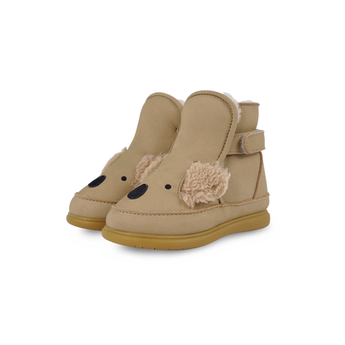 Dubu Exclusive Shoes | Fluffy Koala | Taupe Nubuck – Donsje Amsterdam