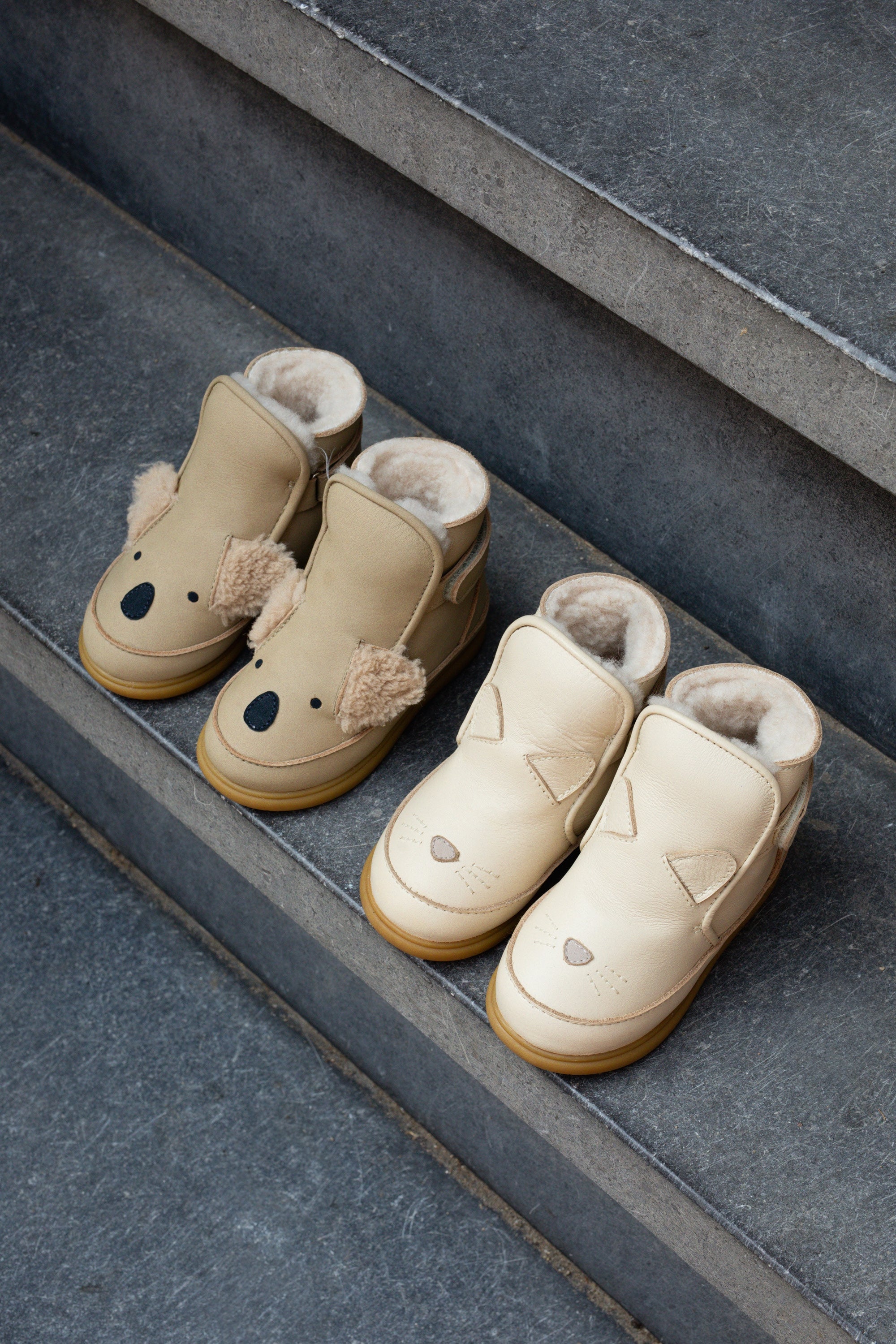 Dubu Exclusive Shoes | Fluffy Koala | Taupe Nubuck