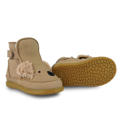 Dubu Exclusive Shoes | Fluffy Koala | Taupe Nubuck