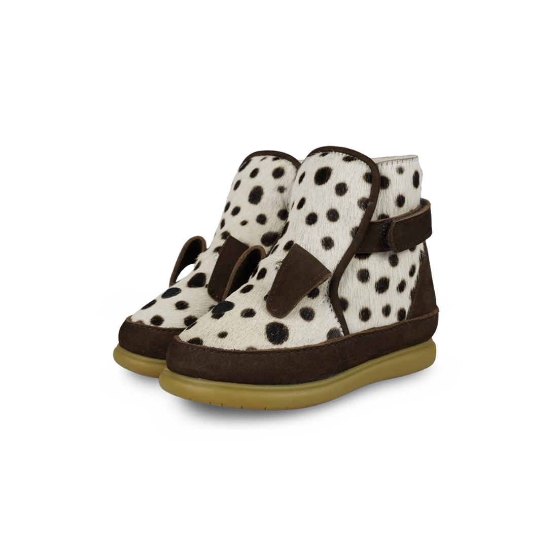 Dubu Exclusive Shoes | Dalmatian | Black Spotted Cow Hair
