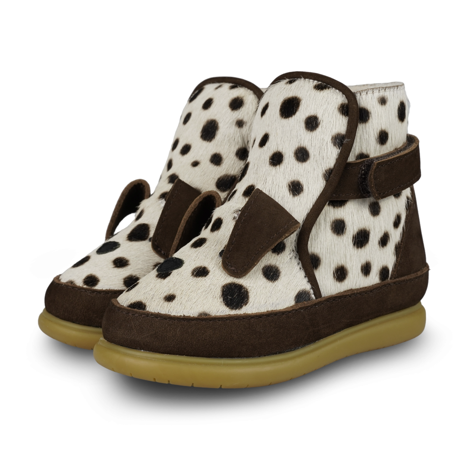 Dubu Exclusive Shoes | Dalmatian | Black Spotted Cow Hair