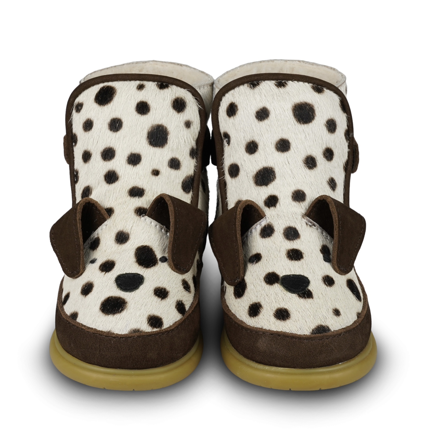 Dubu Exclusive Shoes | Dalmatian | Black Spotted Cow Hair