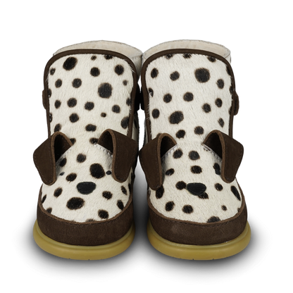 Dubu Exclusive Shoes | Dalmatian | Black Spotted Cow Hair