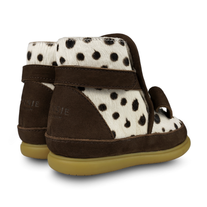 Dubu Exclusive Shoes | Dalmatian | Black Spotted Cow Hair