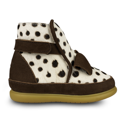 Dubu Exclusive Shoes | Dalmatian | Black Spotted Cow Hair