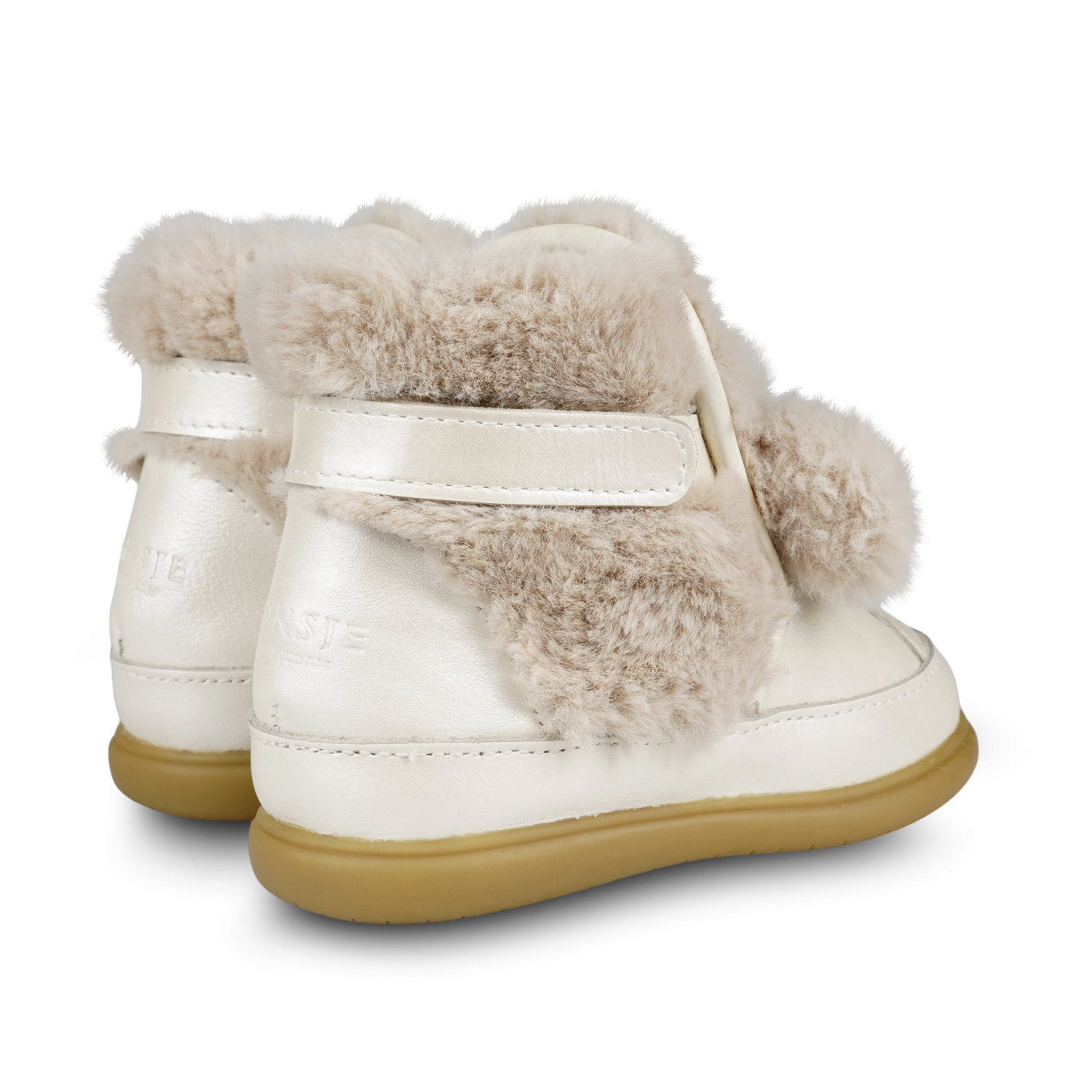 Dubu Exclusive Shoes | Poodle | Off White Metallic Leather