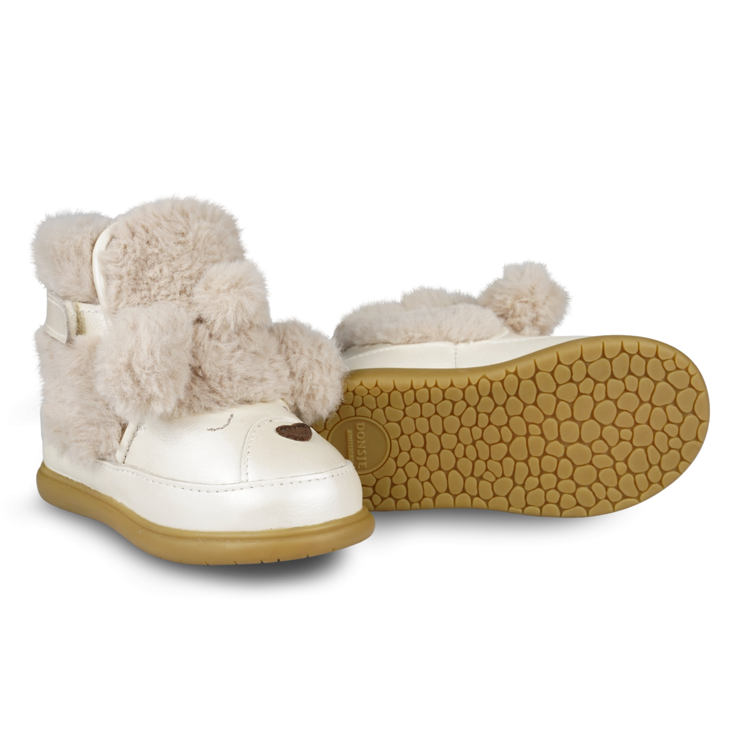 Dubu Exclusive Shoes | Poodle | Off White Metallic Leather