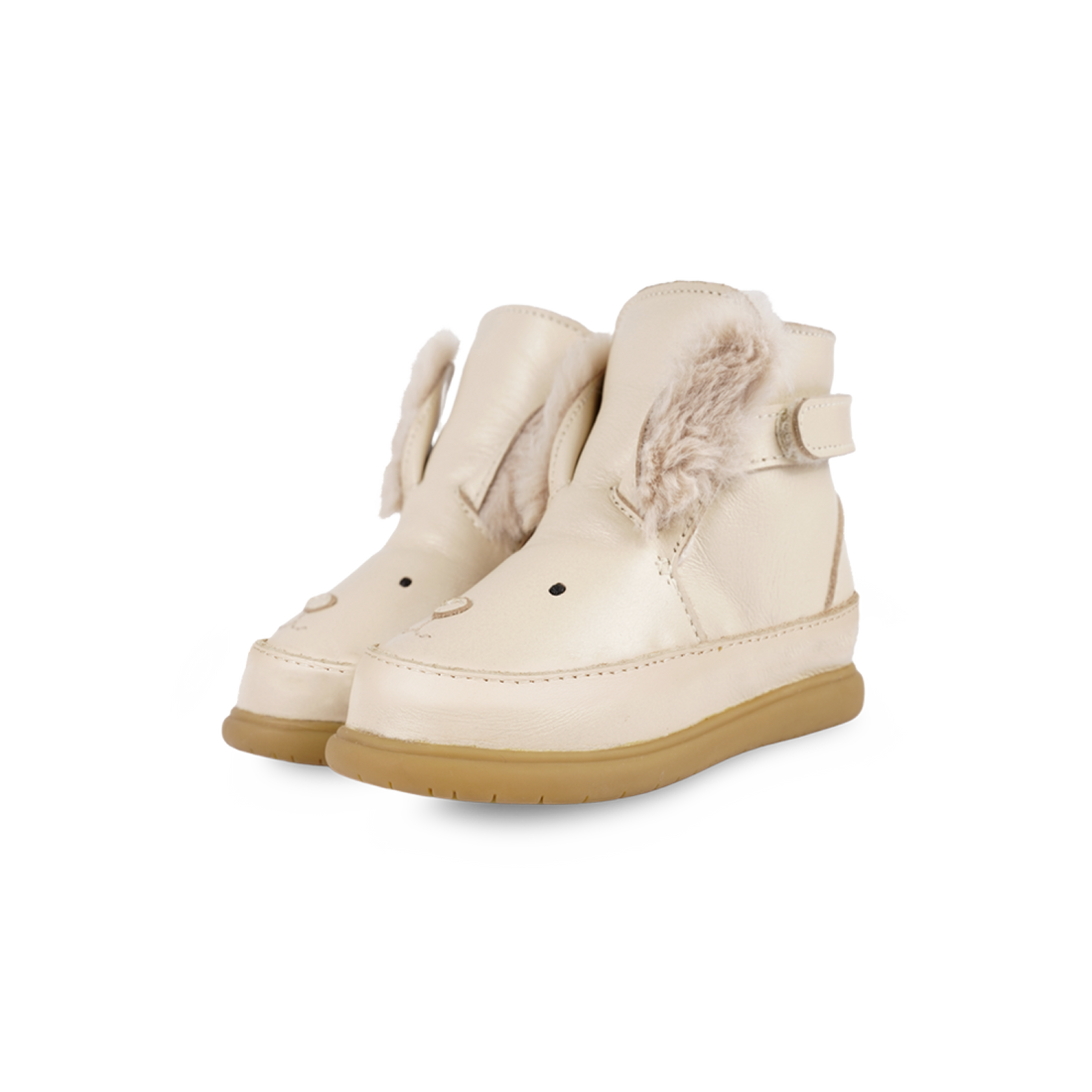 Dubu Exclusive Shoes | Rabbit | Cream Leather