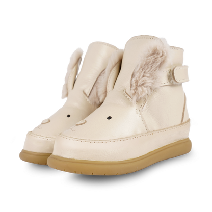 Dubu Exclusive Shoes | Rabbit | Cream Leather