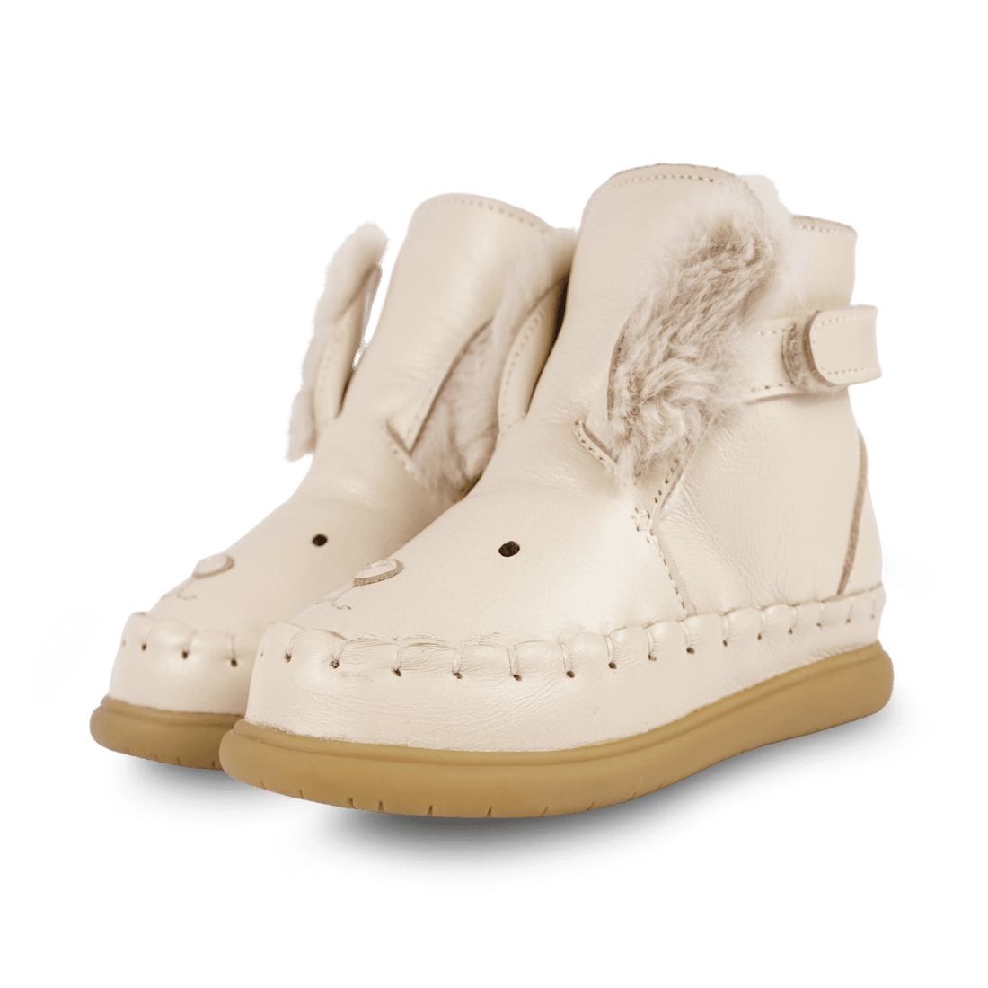 Dubu Exclusive Shoes | Rabbit | Cream Leather