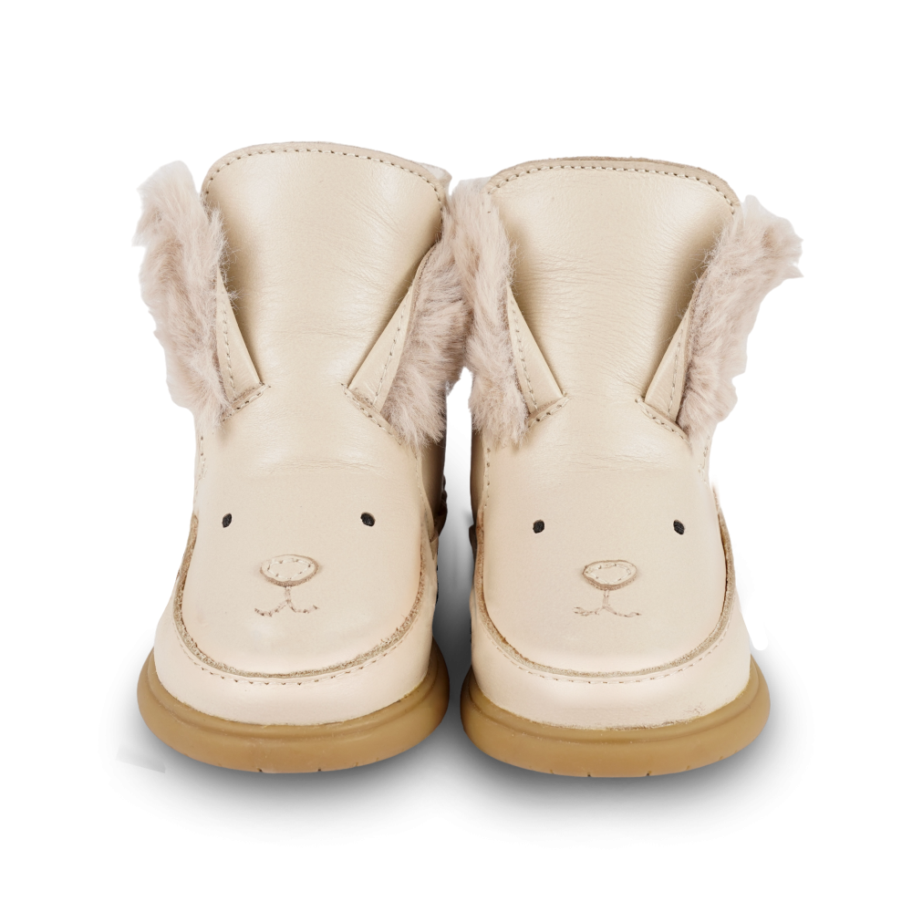 Dubu Exclusive Shoes | Rabbit | Cream Leather