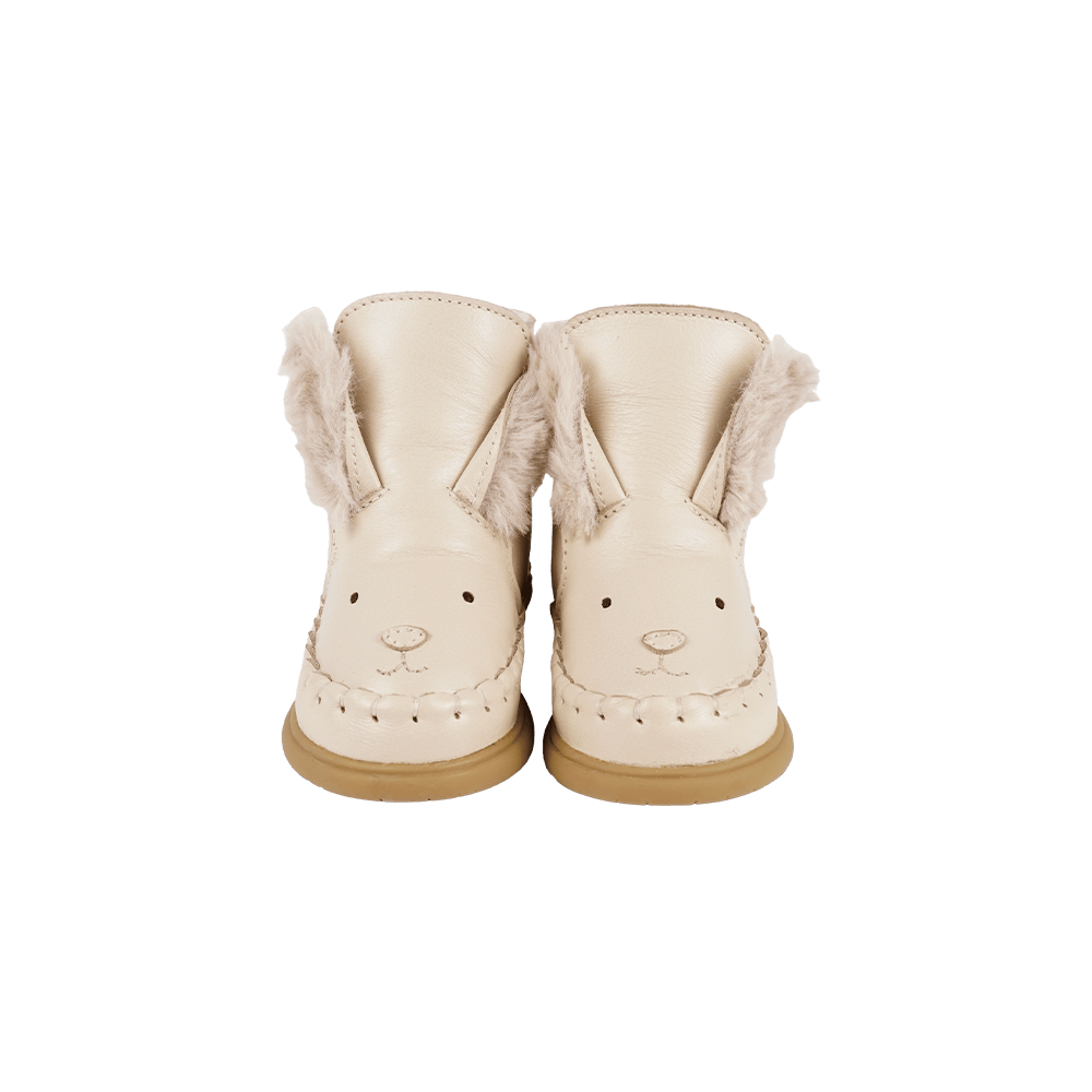 Dubu Exclusive Shoes | Rabbit | Cream Leather