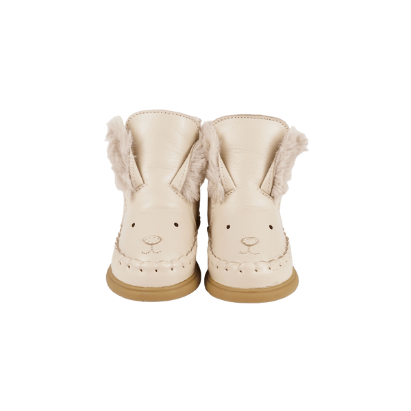 Dubu Exclusive Shoes | Rabbit | Cream Leather