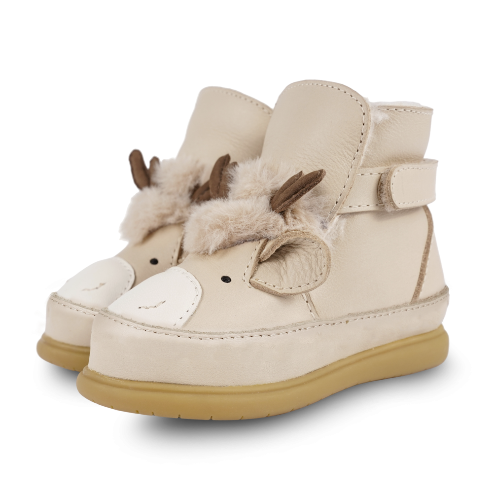 Dubu Exclusive Shoes | Reindeer | Ivory Classic Leather