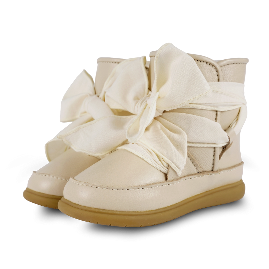 Maudi Shoes | Cream Leather