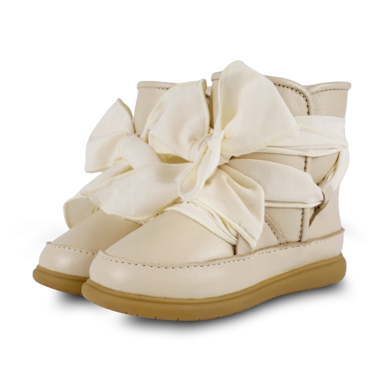 Maudi Shoes | Cream Leather