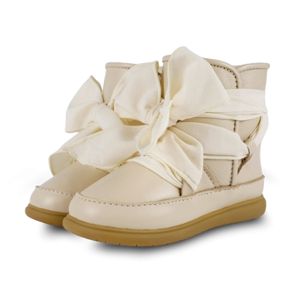 Maudi Shoes | Cream Leather