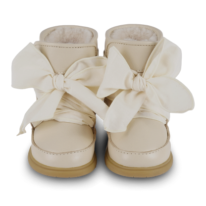 Maudi Shoes | Cream Leather