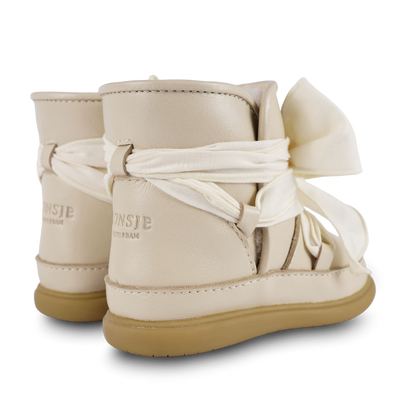 Maudi Shoes | Cream Leather