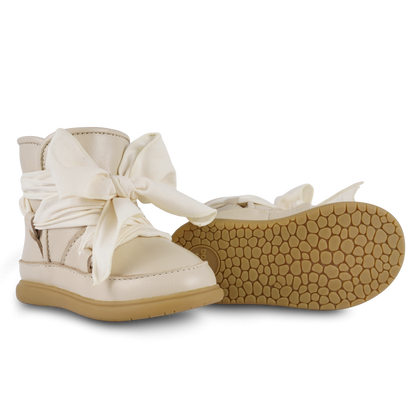 Maudi Shoes | Cream Leather