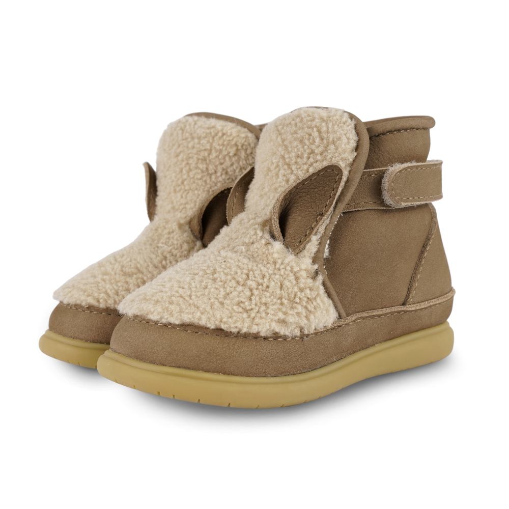 Roumi Shoes | Alpaca | Beige Curly Faux Fur