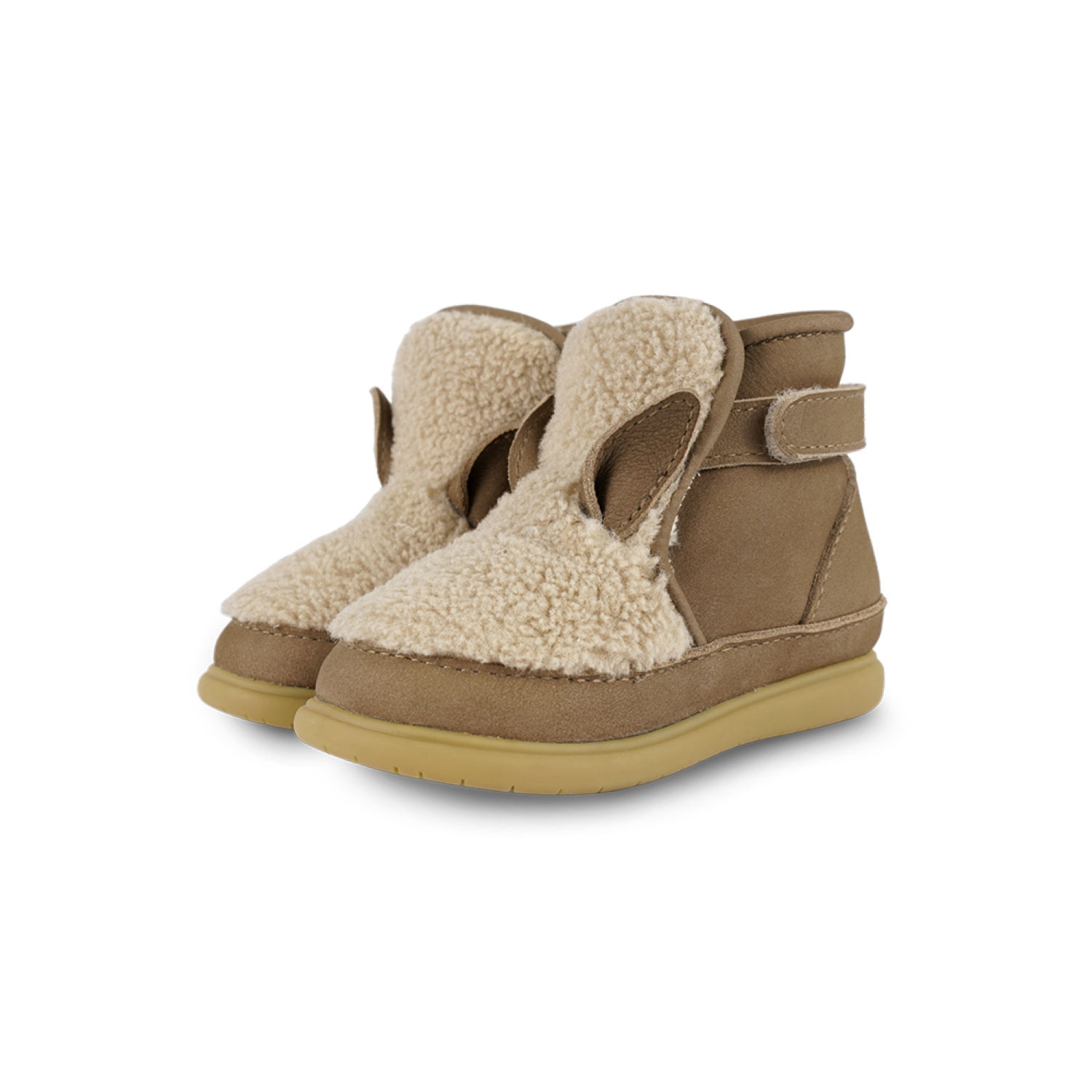 Roumi Shoes | Alpaca | Beige Curly Faux Fur