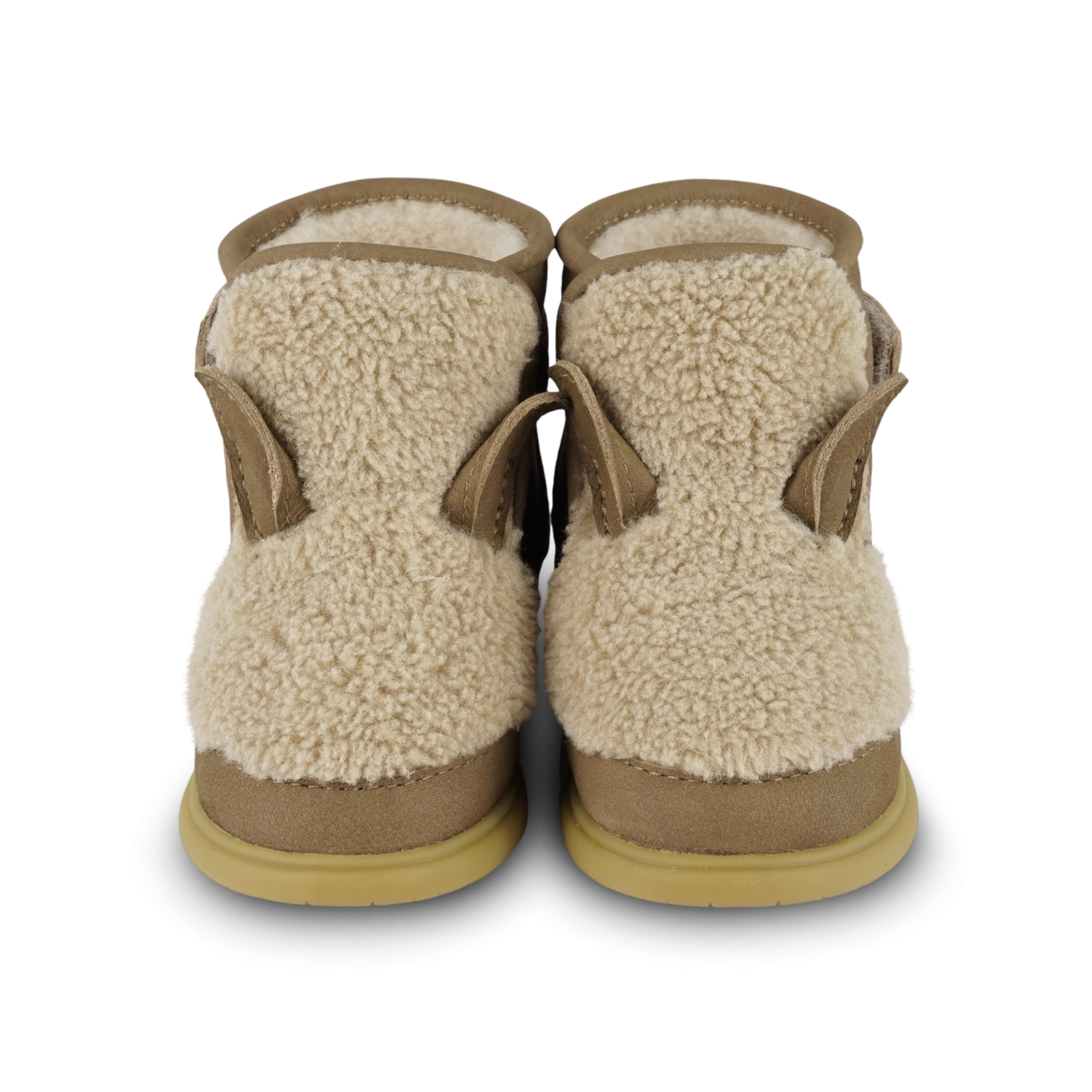 Roumi Shoes | Alpaca | Beige Curly Faux Fur