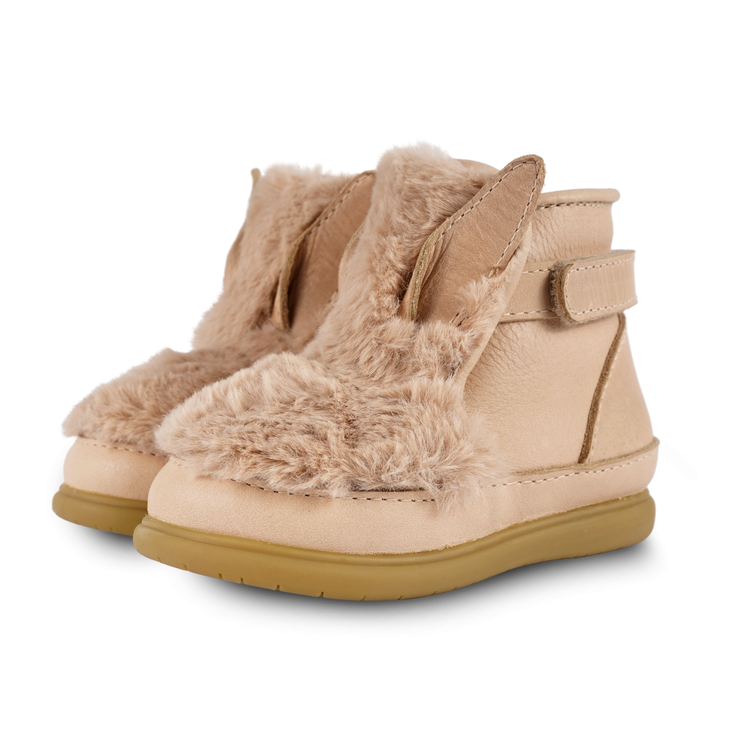 Roumi Shoes | Fluffy Bunny | Warm Beige Soft Faux Fur