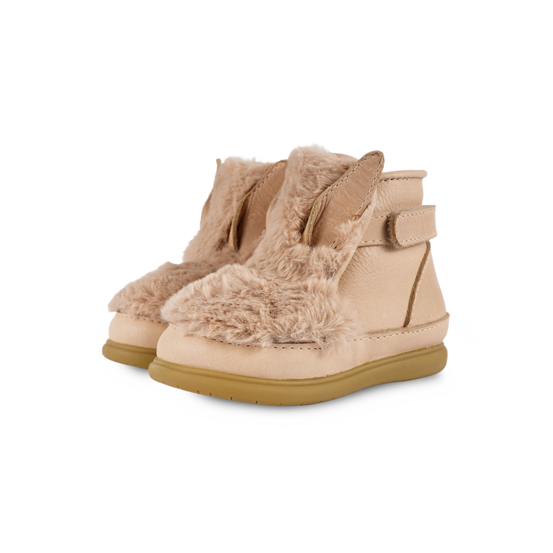 Roumi Shoes | Fluffy Bunny | Warm Beige Soft Faux Fur